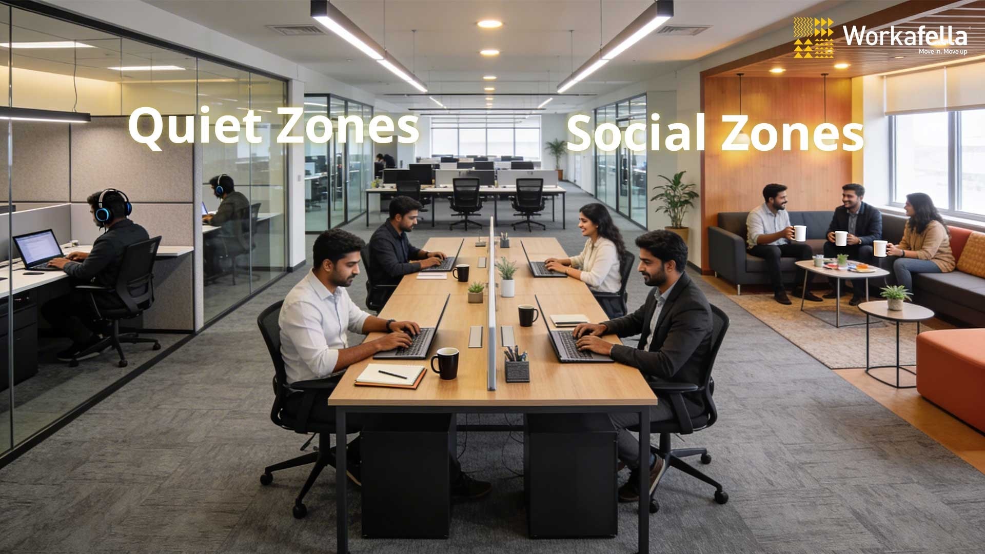 Quiet Zones & Social Zones in Coworking Spaces 